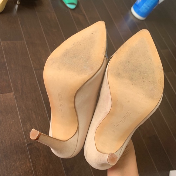 Zara Metal Cap Toe High Heel Shoe - Brand New 6 - Picture 5 of 5